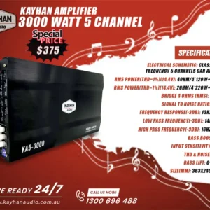 Kayhan Amplifier 3000 Watt 5 Channel